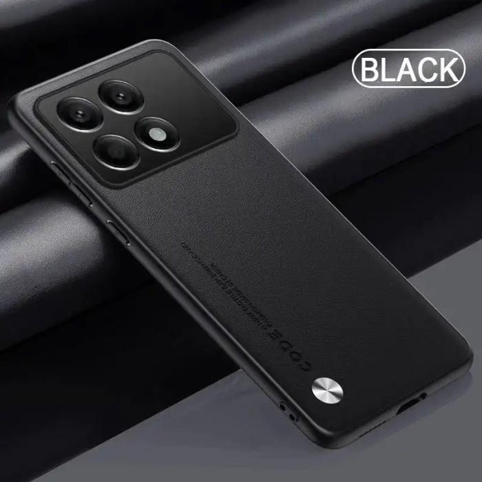 Gambar Case Xiaomi Redmi Note 13 Pro 5G / RedmiNote 13 Pro 4G SoftCase Leather CODE casing Cover - BLACK, RMN 13 PRO 5G dari i-case undefined Tokopedia