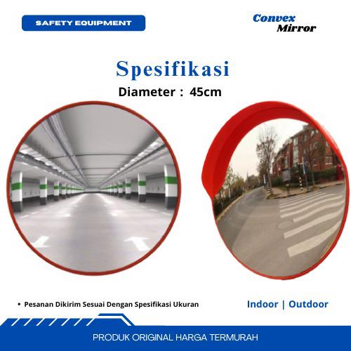 Gambar convex mirror 45CM / 450mm ,Cermin kaca cembung tikungan indoor - packing kardus dari Savety abadi undefined Tokopedia