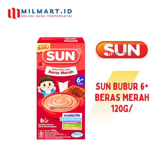 Gambar SUN BUBUR 6+ CEREAL SUSU 120 G SEREAL BAYI INSTAN BUBUR SUN PISANG/KACANG HIJAU/UBI UNGU - PISANG 6+ dari milmart.id undefined 5 Tokopedia