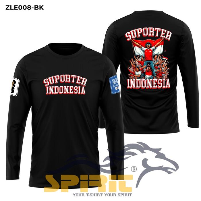 Gambar Kaos Suporter Timnas Indonesia Lengan Panjang Baju Timnas Indonesia Jersey Garuda Ultras Original 2024 - Hitam, XS dari Kaos Pria T-Shirt Man Distro undefined Tokopedia