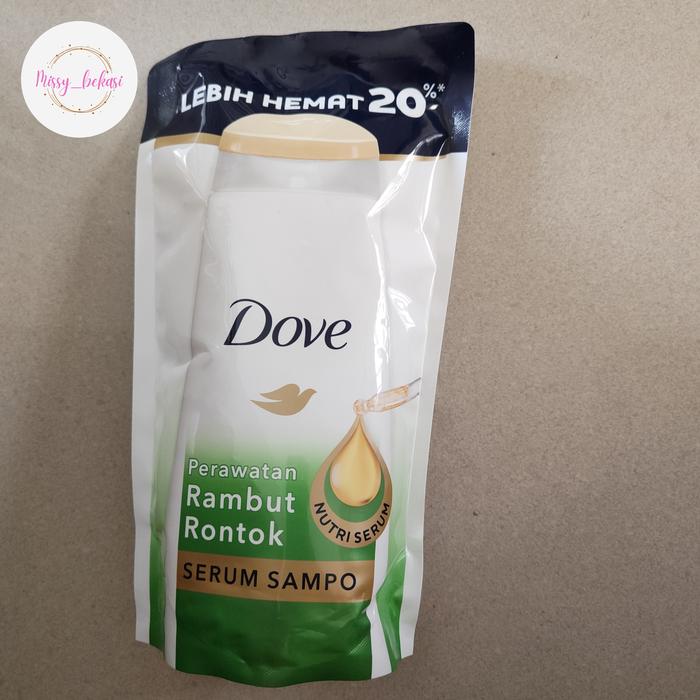 Jual Dove Serum Shampoo Perawatan Rambut Rontok Pouch 900ml Kota
