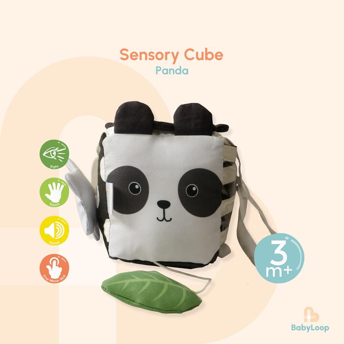 Gambar Mainan Sensori - Sensory Cube Music  - Baby Loop - Panda dari Baby Loop Authorized Reseller undefined Tokopedia