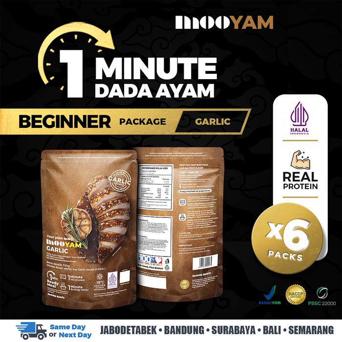 Gambar [Bundle] Moon Mate Dada Ayam MOOYAM Protein Ready to Eat - Chicken Breast Garlic Teriyaki, Halal & BPOM - BEGINNER (6PCS) dari moonmate.id undefined Tokopedia