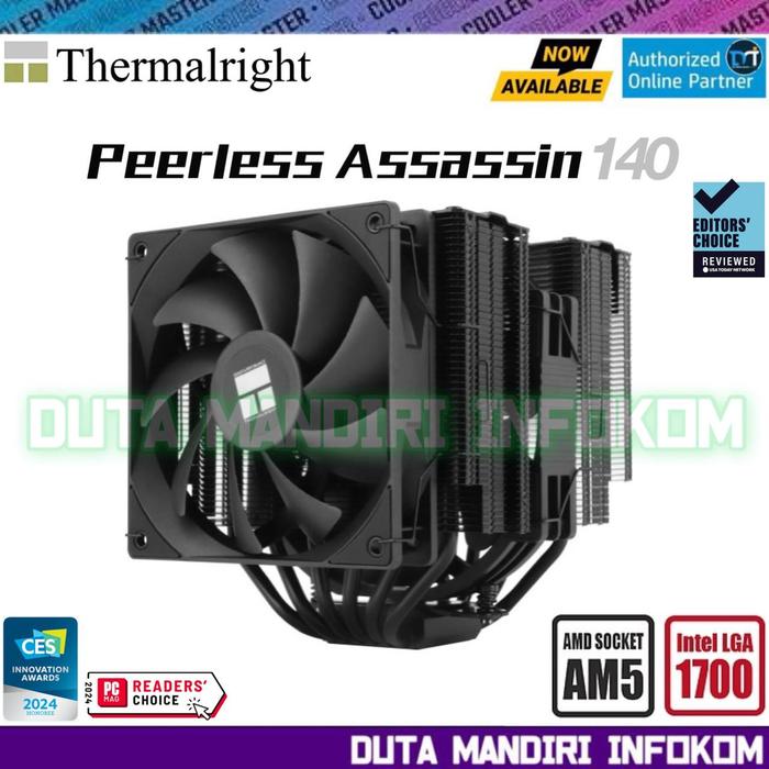 Gambar ThermalRight Peerless Assassin 140 -  Dual Tower High Performance Air CPU Cooler for Intel & AMD - Black Edition dari Duta Mandiri Infokom undefined Tokopedia