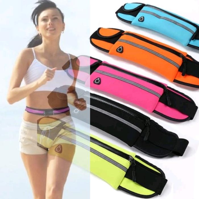 Gambar Tas Ikat Pinggang Lari Waterproof 1 Kantung / Go Belt Running Belt Sport - Hitam dari Tulip Collection 88 undefined Tokopedia