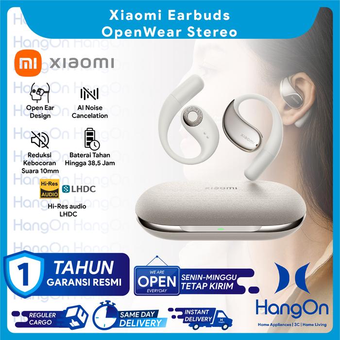 Gambar Xiaomi Openwear Stereo TWS Earbud Hi-Res Audio LHDC Bluetooth Earbuds IP54 Waterproof - Sandstone Beige dari HangOn Official Store undefined Tokopedia