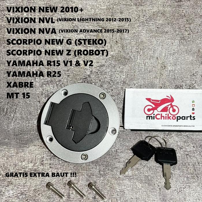 Gambar Tutup Tangki Tengki Bensin Vixion New 2010 NVA NVL Pnp Scorpio New Z G Steko Robot R15 V1 V2 R25 MT15 Yamaha Xabre Cover Tengki R 15 25 MT 15 TP Tokped - O.K.B dari kaizen.michikoparts undefined Tokopedia