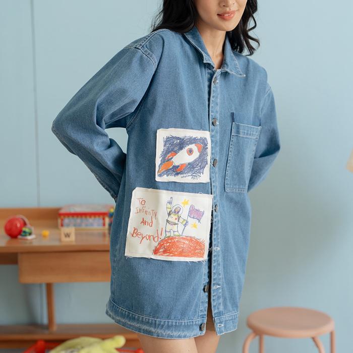 Gambar Kash Jacket Jeans eunoia jaket jeans wanita dari LOST AND FOUND SHOPPE undefined Tokopedia