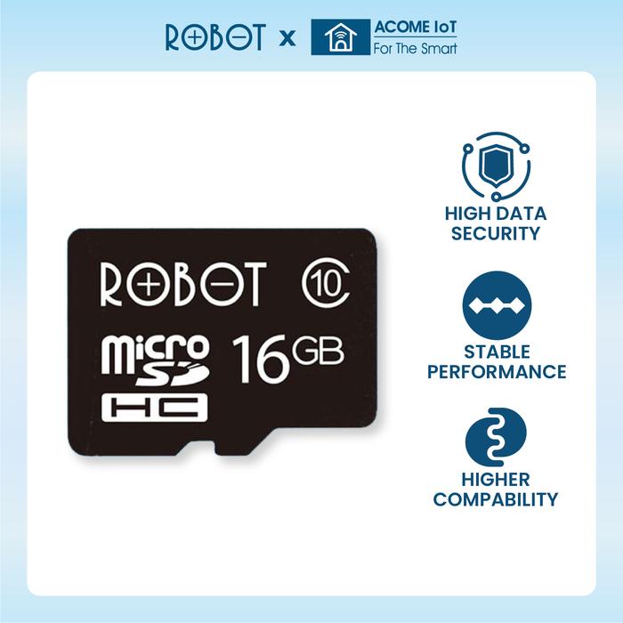 Gambar ROBOT Memory Card Kartu Memori HP Micro SD Card 8GB 16GB 32GB Class 10 - 16GB dari ACOME IOT INDONESIA undefined Tokopedia