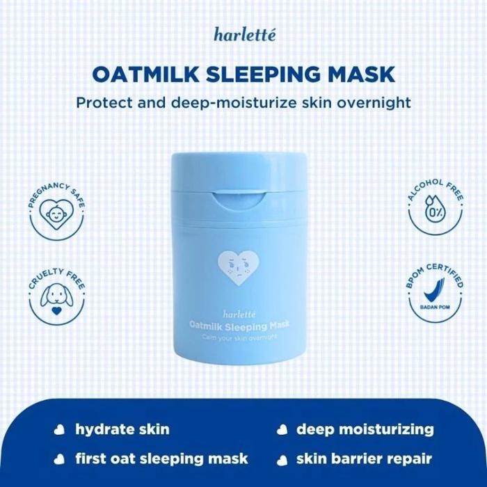 Gambar Harlette Serum - Harlette Skincare All Series Oatmilk Gentle Facial Wash | Sleeping Mask | Day Creme | Probiotic Lightweight Sunscreen - Skincare Harlette - Serum Harlette - Sleeping Mask dari rose.beautyshop undefined Tokopedia
