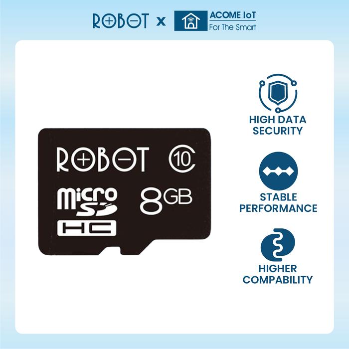 Gambar ROBOT Memory Card Kartu Memori HP Micro SD Card 8GB 16GB 32GB Class 10 - 8GB dari ACOME IOT INDONESIA undefined Tokopedia