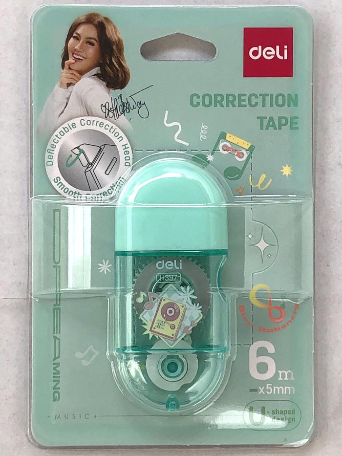 Gambar DELI Tipex kertas 6m Correction tape tipx tip-ex tip-x tipe x - Tosca dari bless stationery undefined Tokopedia