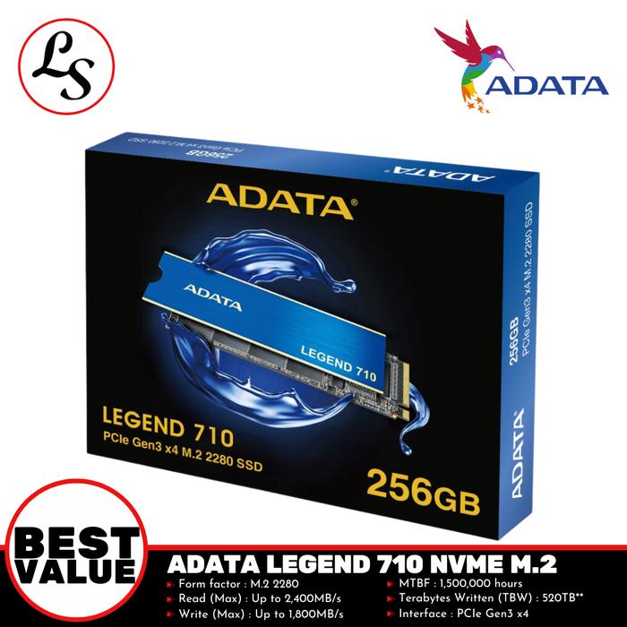 Gambar ADATA SSD Legend 710 M.2 NVME / SSD M.2 256GB | 512GB | 1 TB - 256GB dari Lightspeed Com undefined Tokopedia