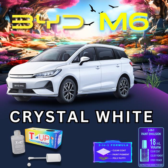 Gambar Cat Penutup Baret Lecet untuk BYD M6 - ori pabrikan cat lecet - CRYSTAL WHITE dari T-Up Store Original Catoles undefined Tokopedia