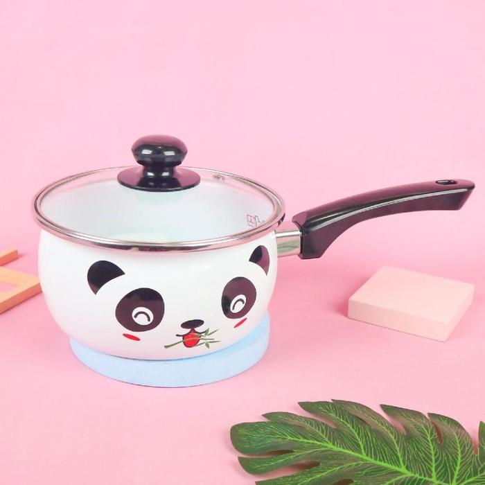 Gambar (KHUSUS LIVE) Maspion Panci Hello Panda 18 cm / Panci Maspion Bahan Enamel Tebal Anti Lengket - 1 Gagang dari cv adeliaa32 undefined Tokopedia