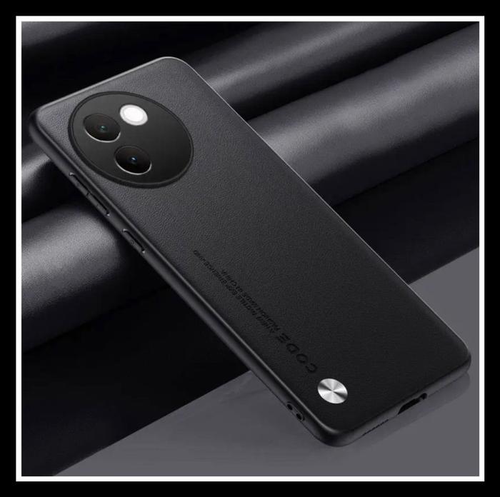 Gambar Vivo V30E 5G Vegan Plain Leather CODE Original Casing Hard Case Cover Soft Pc - HITAM., VIVO V30E 5G. dari Case Thebest undefined Tokopedia