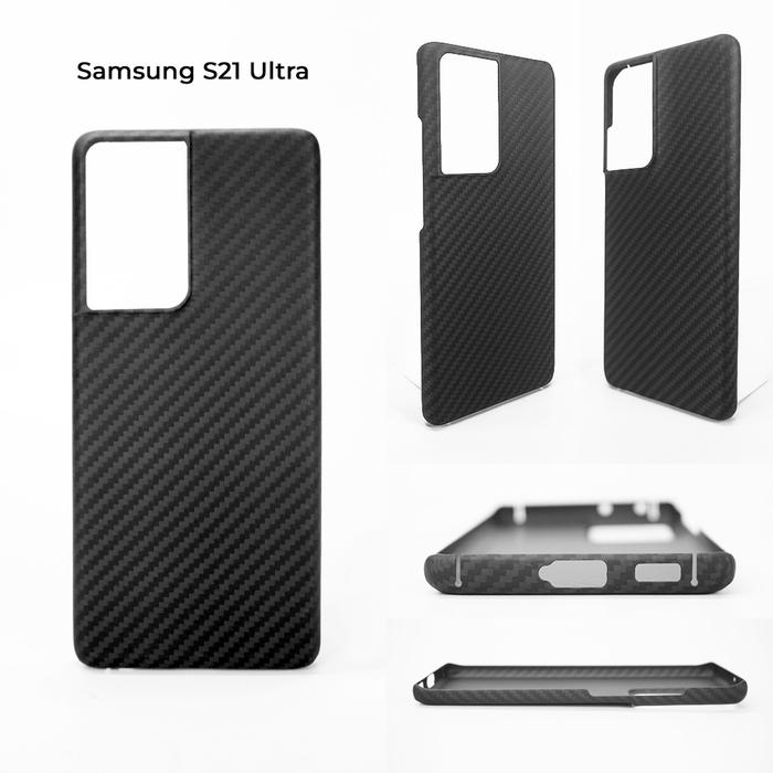 Gambar Carbon Fiber Phone Case - Samsung Galaxy S21 Series (Full Carbon) - S21 Ultra dari Carbon is Lyfe Jakarta undefined Tokopedia