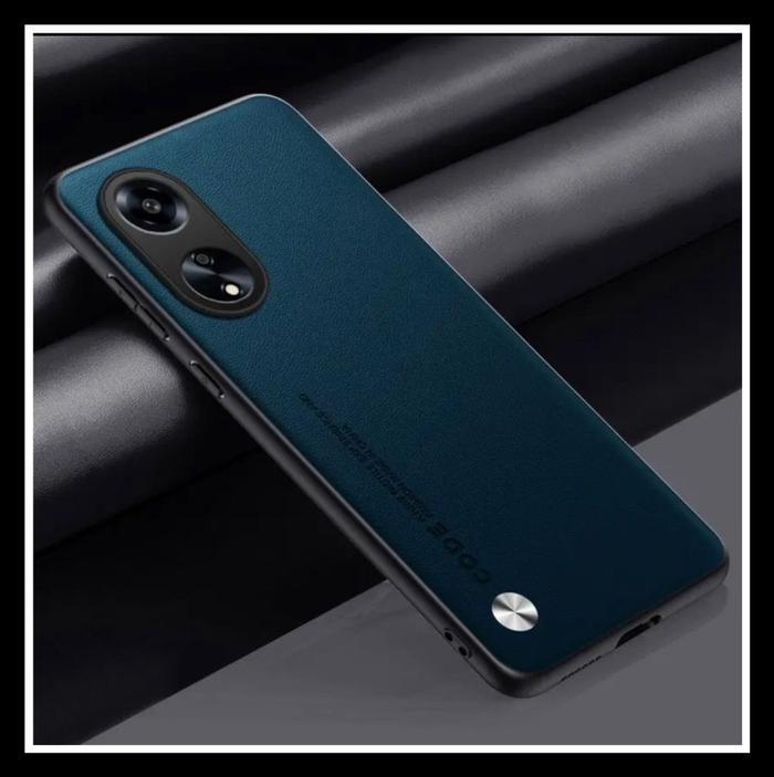 Gambar Oppo A98 5G Vegan Plain Leather CODE Original Casing Hard Case Cover Soft Pc - HIJAU TUA., OPPO A98 5G. dari Case Thebest undefined Tokopedia