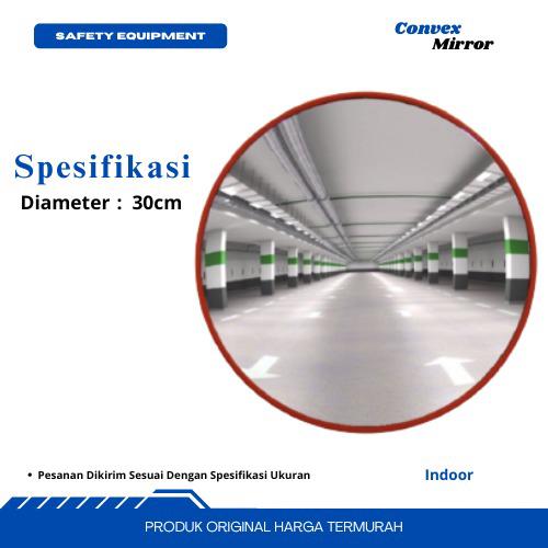 Gambar convex mirror 30CM / 300mm Cermin kaca cembung tikungan Cermin safety - packing kartus dari Savety abadi undefined Tokopedia