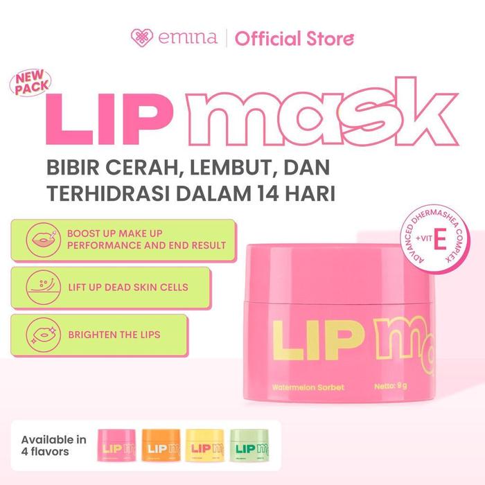 Gambar EMINA Lip Mask 9gr (Masker Bibir Kemasan Baru) - Original dari FILAN Beauty Store undefined Tokopedia
