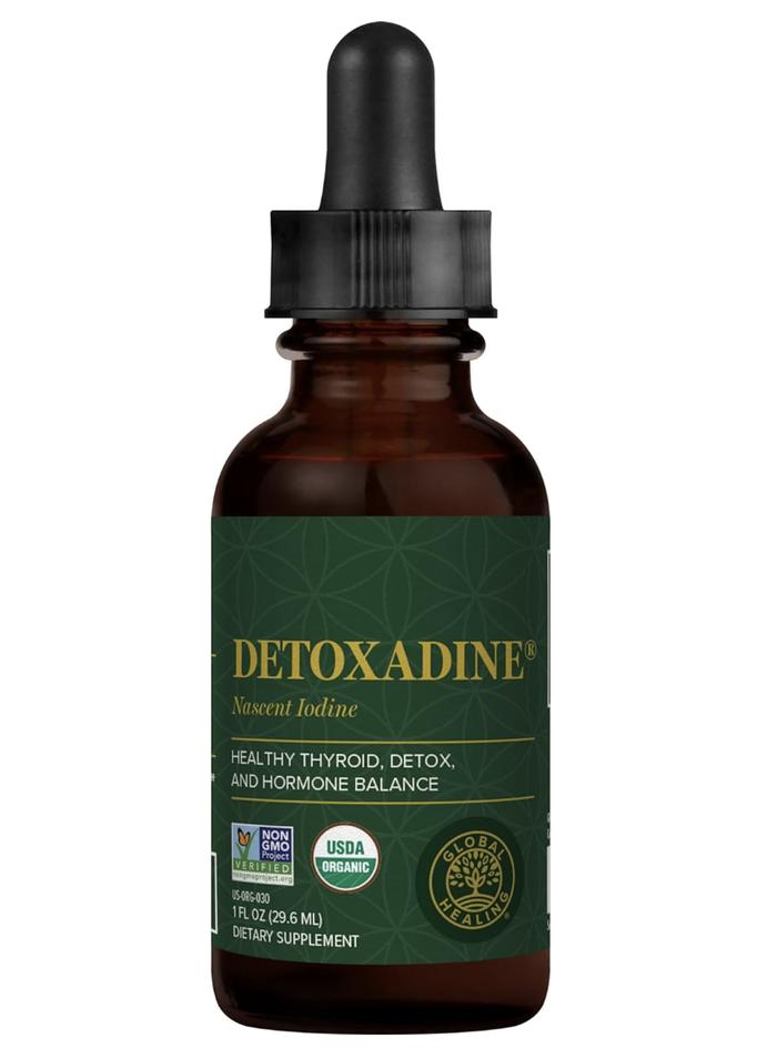 Gambar Global Healing Center Detoxadine, Organic Nascent Liquid Iodine Supplement Drops For Thyroid Support, 1950 Mcg, Non-Gmo, Vegan Friendly, 200 Servings, 30 ml dari PrimaHerba undefined Tokopedia