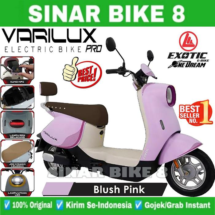 Gambar Sepeda Listrik Exotic VARILUX PRO TERBARU 650 Watt E-Bike - Pink dari Toko Sepeda Sinar Bike 8 undefined Tokopedia