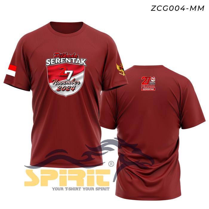 Gambar kaos pilkada serentak 27 november 2024 baju PPS KPU - Maroon, XXXL dari Gudangkaos 3D4D undefined Tokopedia