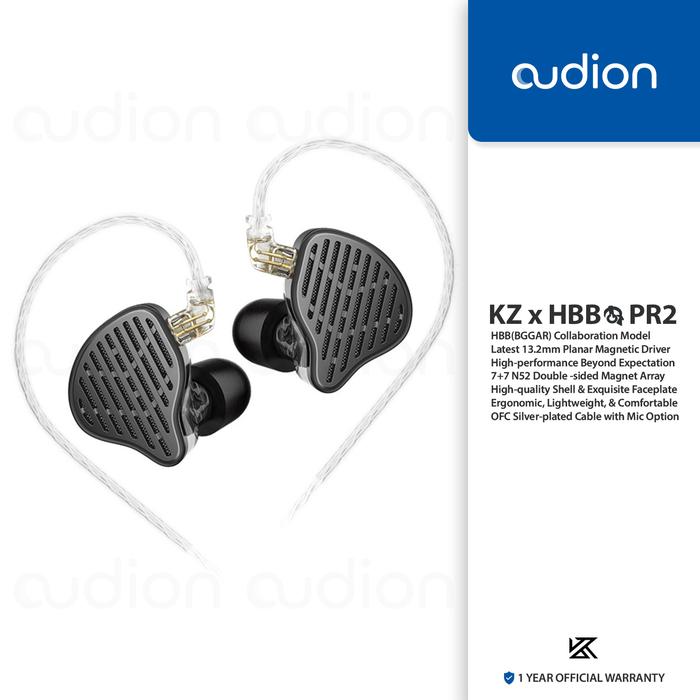Gambar KZ X HBB(BGGAR) PR2 13.2mm Planar Magnetic Driver In-ear IEM Earphone - NO MIC dari Audion Store undefined Tokopedia
