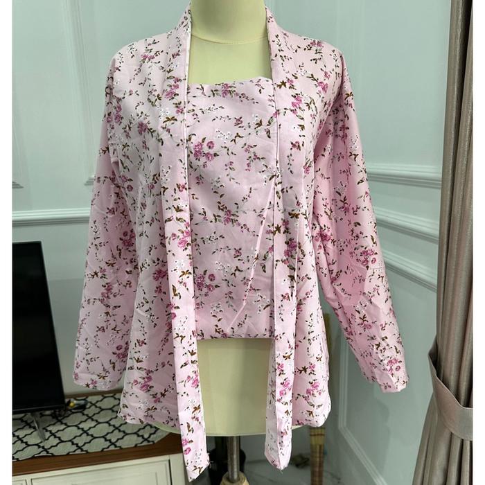 Gambar Atasan Kebaya Kutu Baru Kebaya Kondangan Kebaya Jumputan - shaby pink, L dari Ersa colection_NEW undefined Tokopedia
