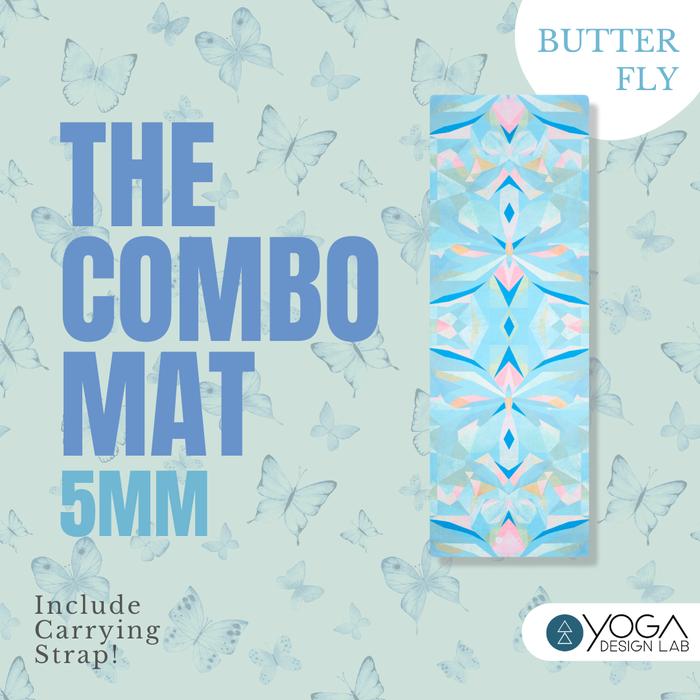 Gambar YOGA DESIGN LAB Combo Yoga Mat 5.5mm FREE STRAP / BANYAK WARNA - BUTTERFLY GLOW dari MCLAIR undefined Tokopedia