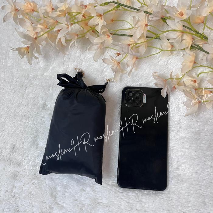 Gambar Mukena Travel Mini Parasut Premium Korea 2in1 - Hitam dari hr moslem undefined Tokopedia
