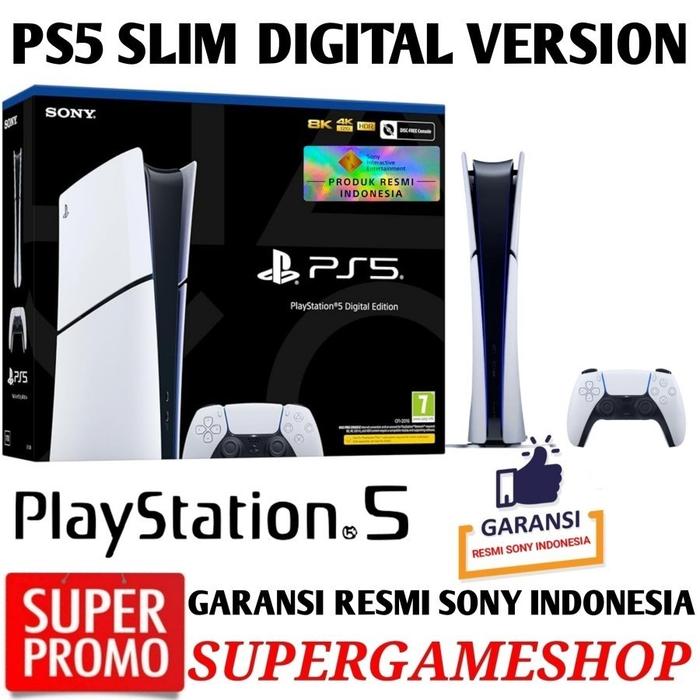 Gambar PS5 Slim Sony Playstation PS5 Slim Console PS5 Console PS5 Slim Digital Version - SLIM DGTAL INDO dari Super-Gameshop.id undefined Tokopedia