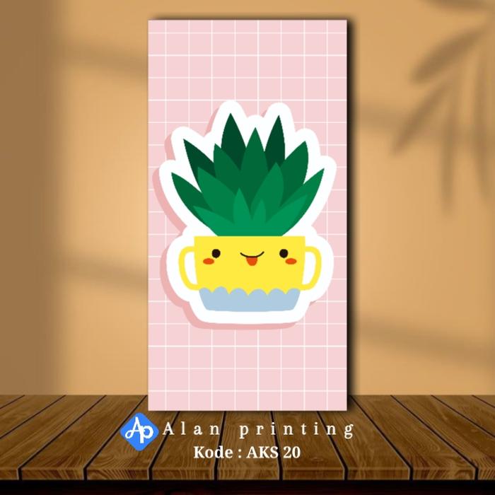 Gambar HIASAN DINDING 10X20 KAKTUS KARTUN MINI HOME DECOR LUCU AKS 1 - 30 ads - AKS 20 dari Alan printing undefined Tokopedia