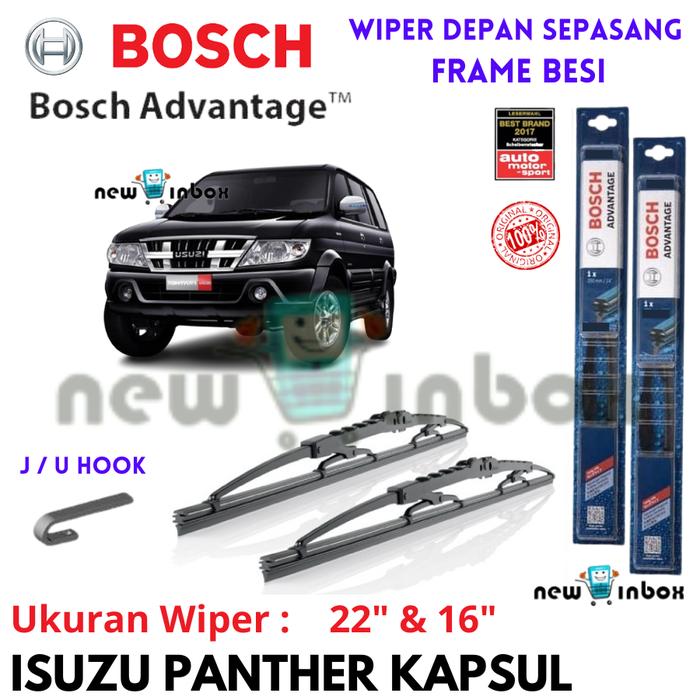Gambar Wiper Depan Mobil ISUZU PANTHER KAPSUL Sepasang BOSCH ADVANTAGE 22" & 16" ORIGINAL - Depan 22" & 16" dari NEW IN BOX undefined Tokopedia