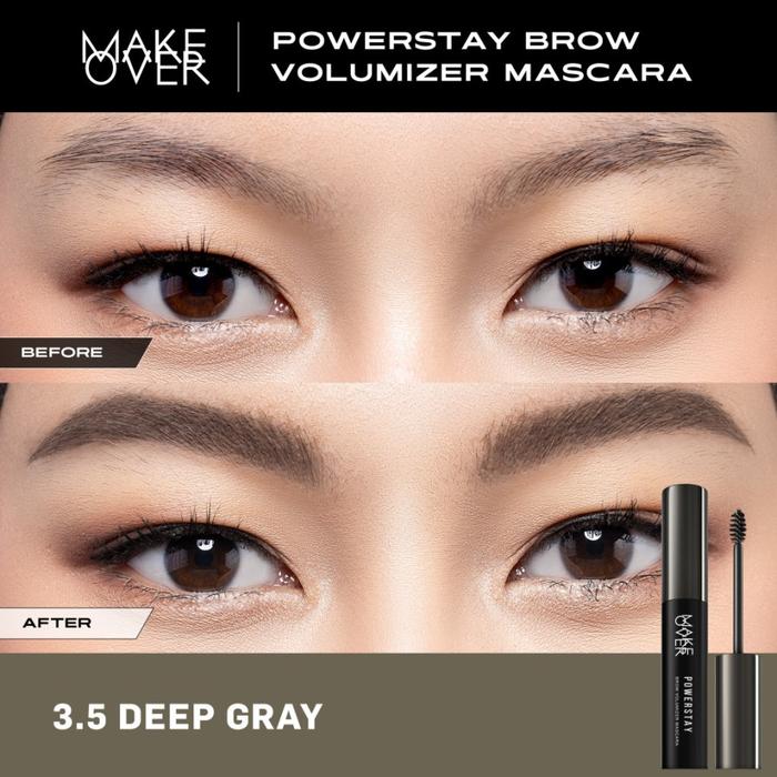 Gambar Make Over Powerstay Brow Volumizer Mascara 5g-Maskara Alis Waterproof - 3.5 Deep Gray dari Jwl Skin Shop undefined Tokopedia