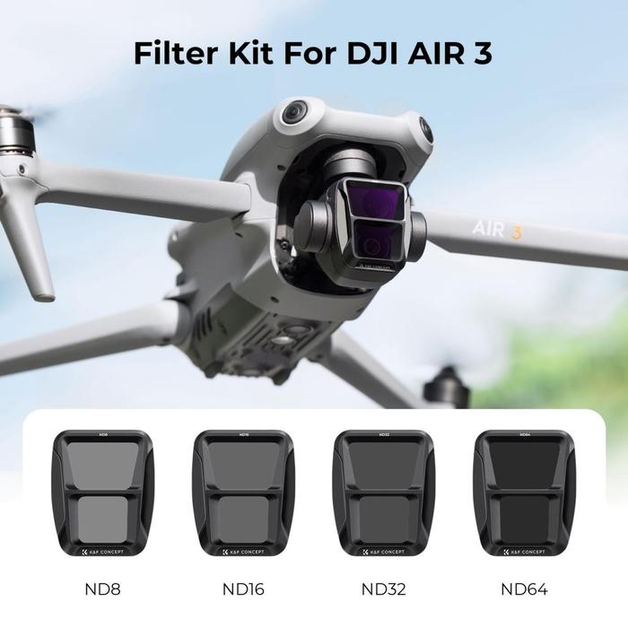 KF Concept DJI Flip専用NDPLフィルターセット (ND8PL+ND16PL+ND32PL+