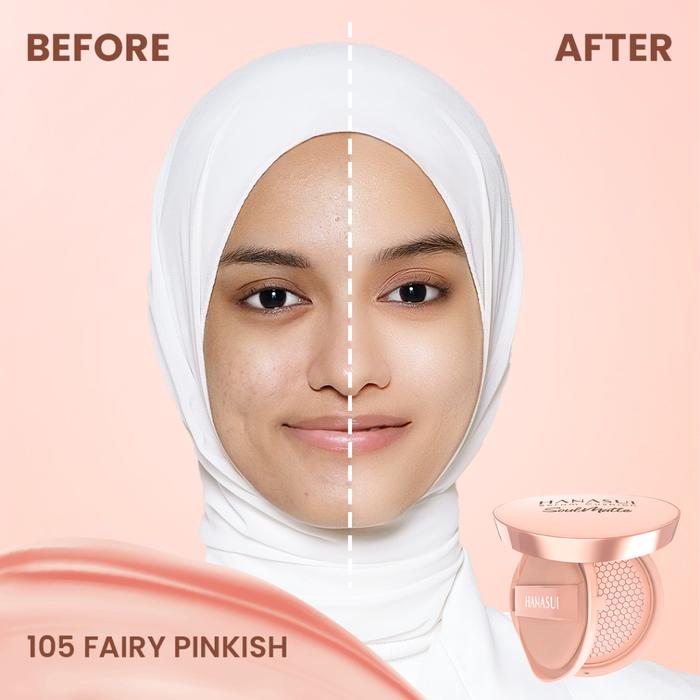 Gambar HANASUI Serum Cushion SoulMatte 15g | Foundation | Flawless | Natural - SoulMat 105, HNS-CUSH dari madame fany undefined Tokopedia