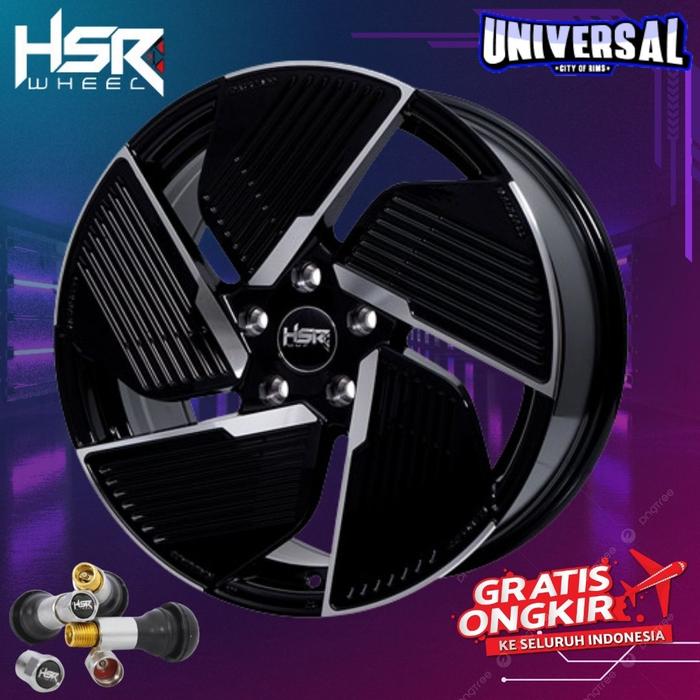 Gambar velg mobil Chevrolet Captiva, Captiva velg racing hsr ring 18 type raijua pcd 5x114,3 - Hitam dari Universal City Of Rims_NEW undefined Tokopedia