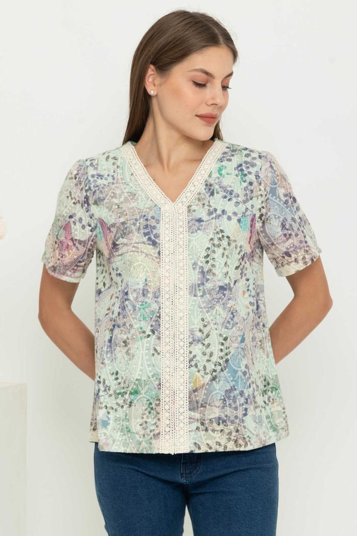 Gambar *Ready Stok* SISTER'S - Atasan Katun Kombi Kaos Y6315 (ZE) - Hijau, M dari Sisters Fashion Group undefined Tokopedia