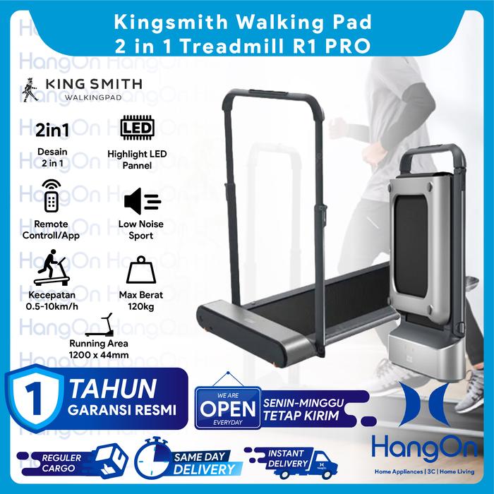 Gambar Kingsmith Walking Pad R1 PRO 2 in 1 Treadmill Foldable Lipat Gym - Silver dari HangOn Official Store undefined Tokopedia