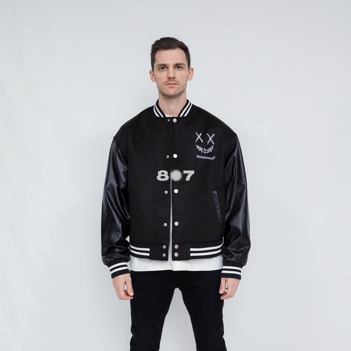 Gambar Ricky Is Clown Classic Varsity Black Jacket - S dari 807GARAGE undefined Tokopedia