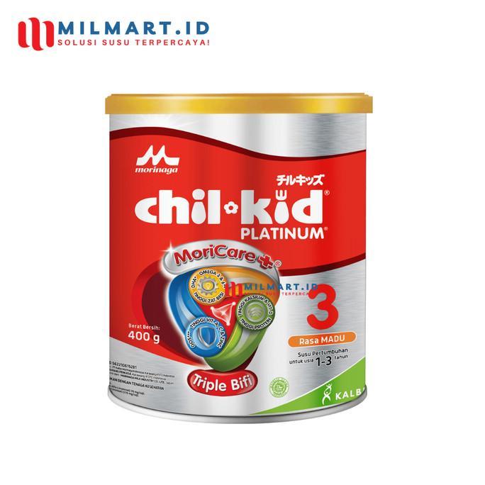 Gambar MORINAGA CHILKID PLATINUM 400 G MADU/VANILA CHIL KID SUSU ANAK 1-3 THN - MADU dari naimaemah84002 undefined Tokopedia