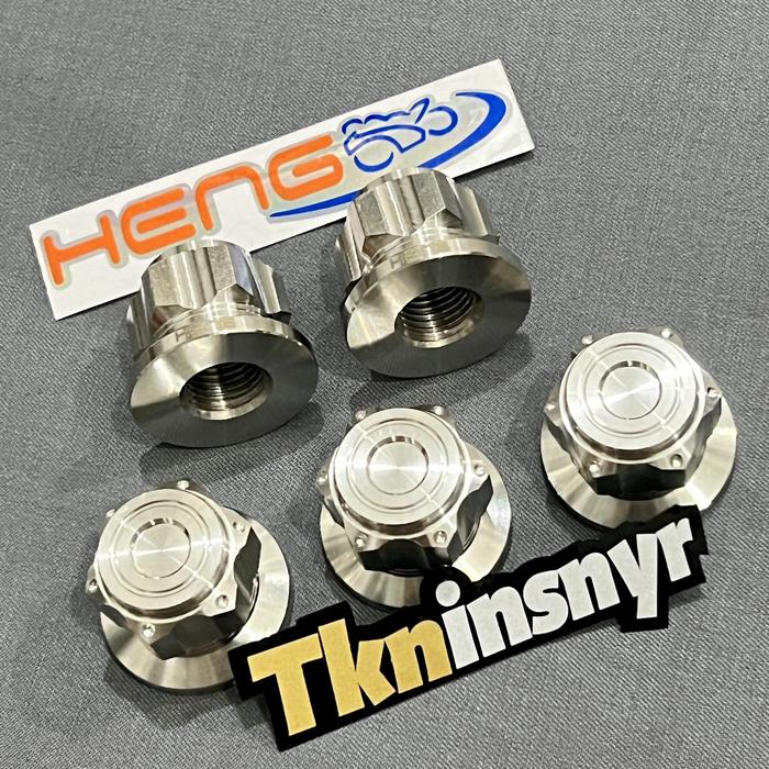 Gambar Probolt Baut Mur As Roda Belakang Mio Smile Sporty Fino Karbu Soul Nouvo Stainless Heng Original (1 PCS) - A dari Tukang.Insinyur undefined Tokopedia