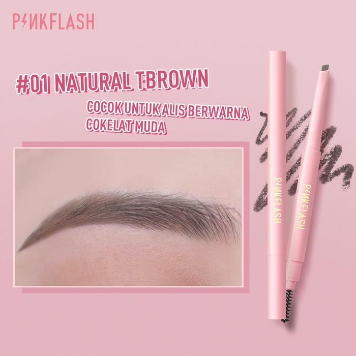 Gambar PINKFLASH Waterproof Auto Eyebrow Pencil | PINK FLASH - 01 NaturalBrown, PF Automatic dari NewBabyKids undefined Tokopedia