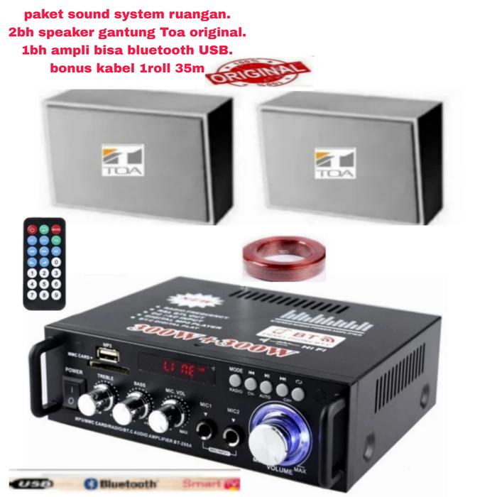 Gambar paket sound system ruangan speaker gantung Toa ZS 062 2Titik dari Online shop Elektronic undefined Tokopedia