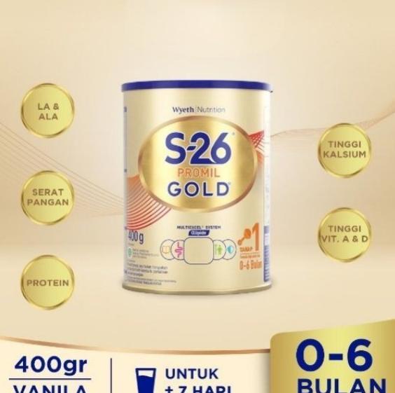 Gambar S-26 PROMIL GOLD TAHAP 1 400 G SUSU FORMULA BAYI USIA 0 - 6 BULAN dari naimaemah84002 undefined Tokopedia