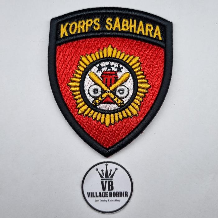 Gambar LOGO SABHARA POLRI BORDIR TIMBUL | BEST QUALITY EMBROIDERY - SABHARA dari Village Bordir undefined Tokopedia