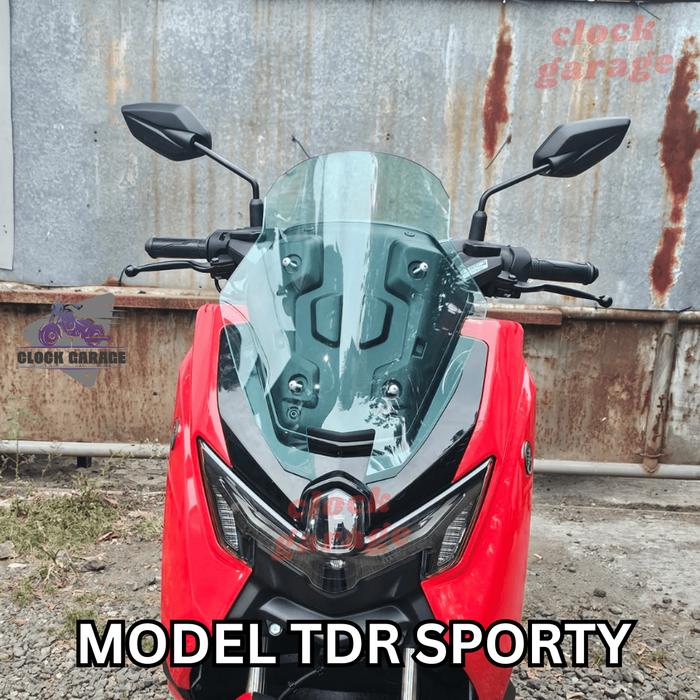 Gambar Visor Windshield Nmax TURBO TYPE TDR NEO NEO S Baut Motorcycle - TDR SPORTY, BLUE ICE dari ClockGarage undefined Tokopedia