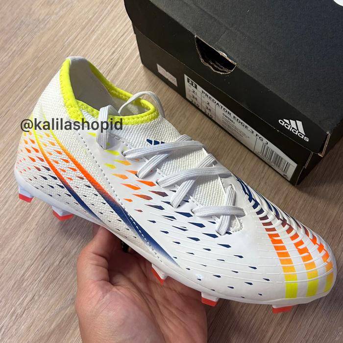 Gambar Sepatu Bola Anak Adidas Predator Edge.3 FG J Ori (Ready Stock) - Putih, 34 dari Kalila Authentic undefined Tokopedia