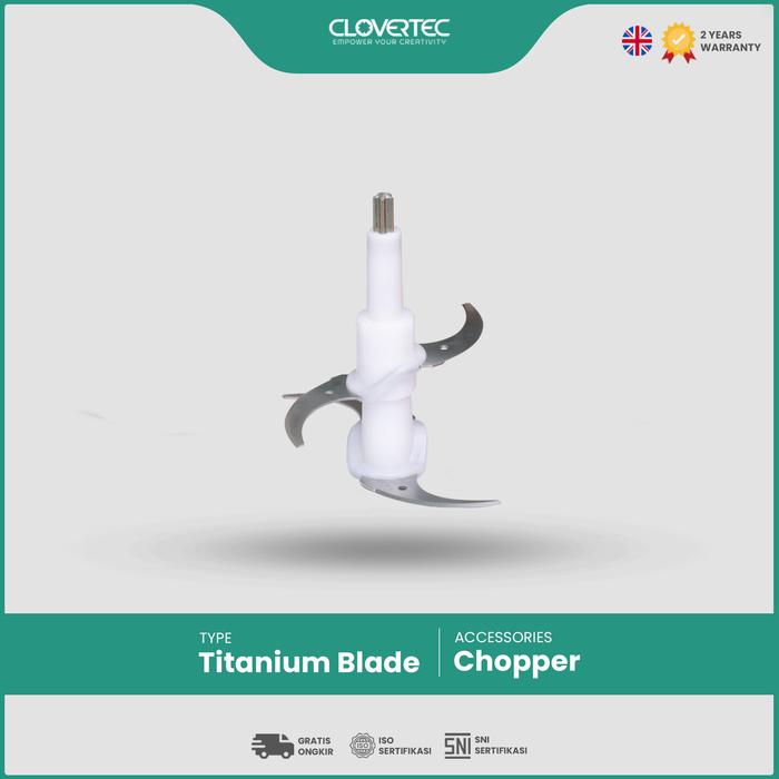 Gambar CLOVERTEC Chopper Blender 6in1 Multifunction 2L CCP-250PO Pink Orchid - Pisau Titanium dari Clovertec Appliances undefined Tokopedia